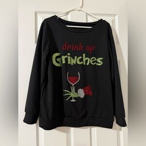 Black Graphic Women's Sweater